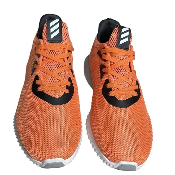 Adidas Alpha Bounce 3 Sneaker SZ 9.5 Men Orange Black - Picture 2 of 8